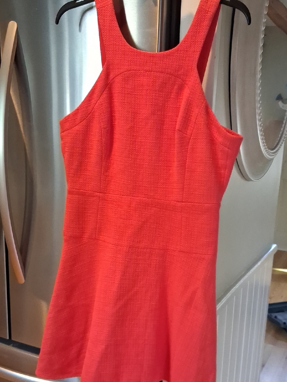 Women’s Coral Sleeveless A-Line Dress Flares At bottom